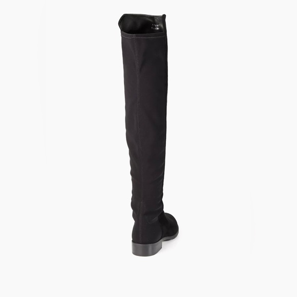 Stuart Weitzman 5050 Over the Knee Suede Boots in Black - Picture 3 of 4